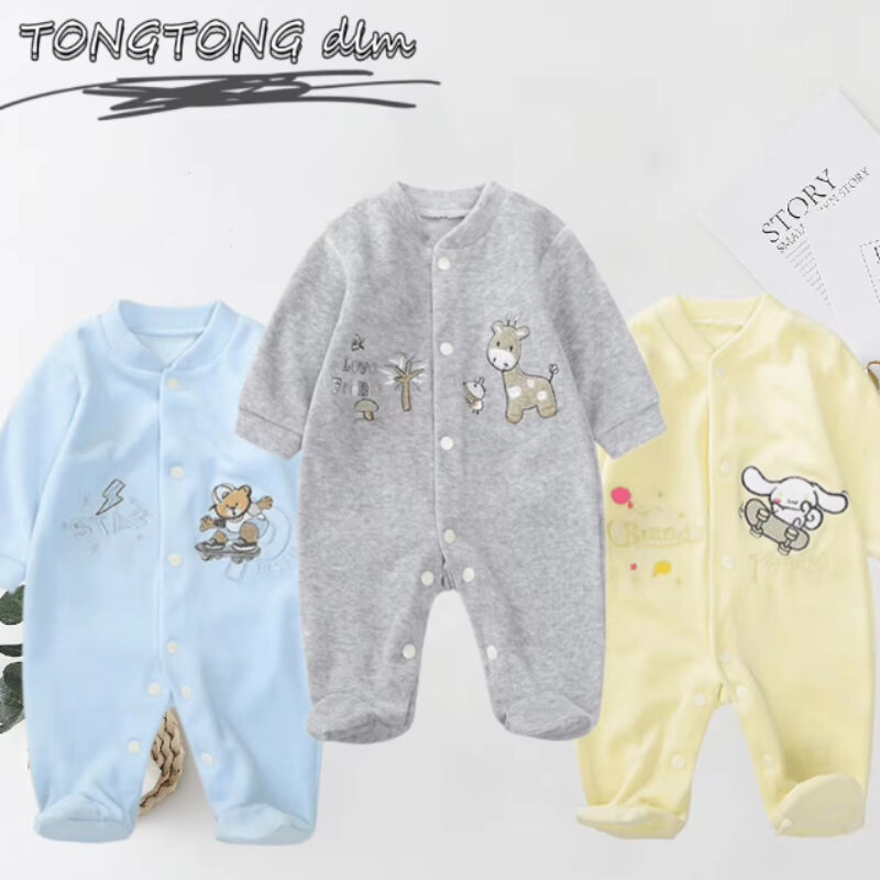 Pakaian Bayi Perempuan Untuk Pakaian Bayi 0 Sampai 12 Bulan Pakaian Anak Laki-laki Perlengkapan Bayi Baru Lahir Bodysuit & One-piece Semua Musim 2023 Baru