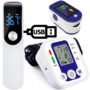 Alat Pengukur Denyut Nadi Kesehatan Portabel LCD Monitor BP Monitor Tekanan Darah Lengan Digital Otomatis Tonometer Sphygmomanometer